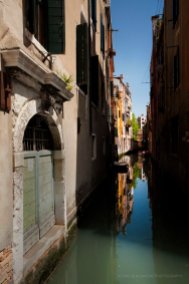 A small side canal in Venice
